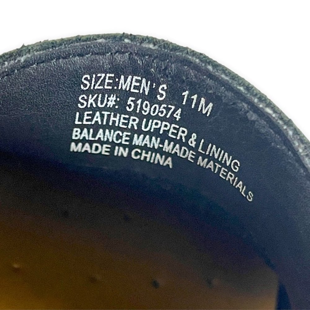 Giorgio Brutini Mens Sz‎ 11 Black Driving Moc Loafer Leather Vtg - Picture 11 of 11